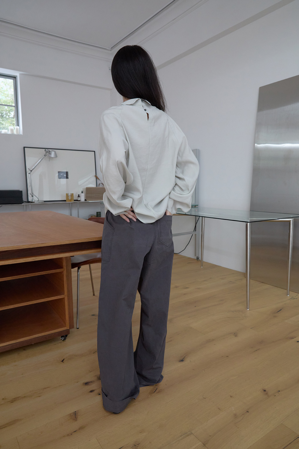 コットンポケットワイド無地パンツFW | 詳細画像16