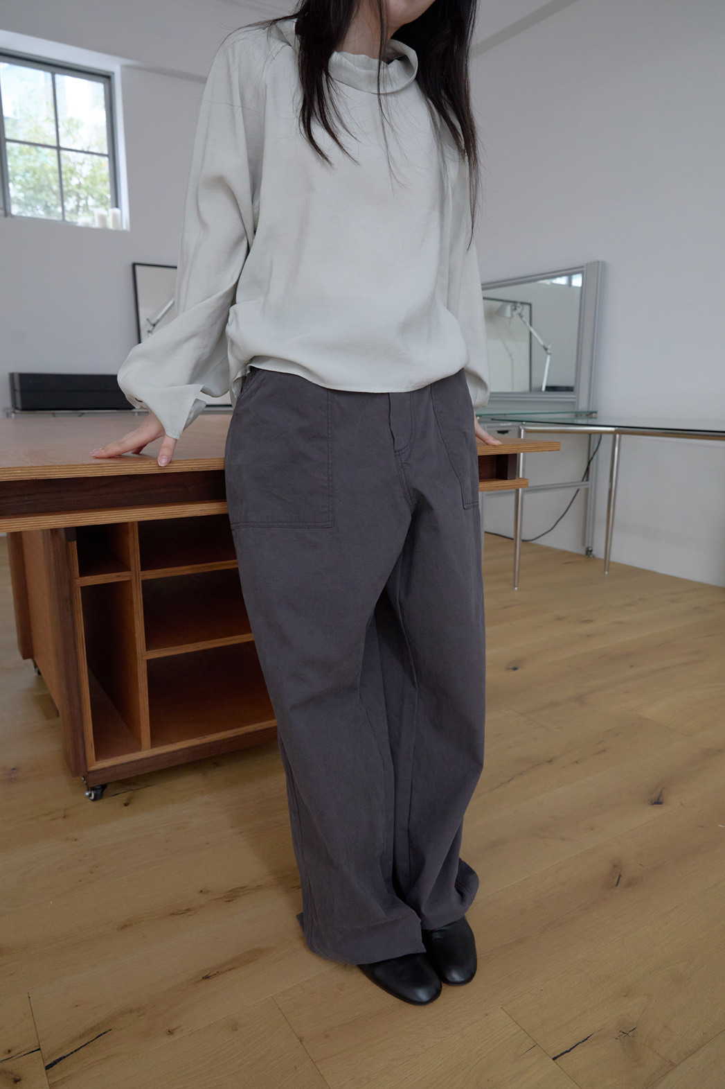 コットンポケットワイド無地パンツFW | 詳細画像17