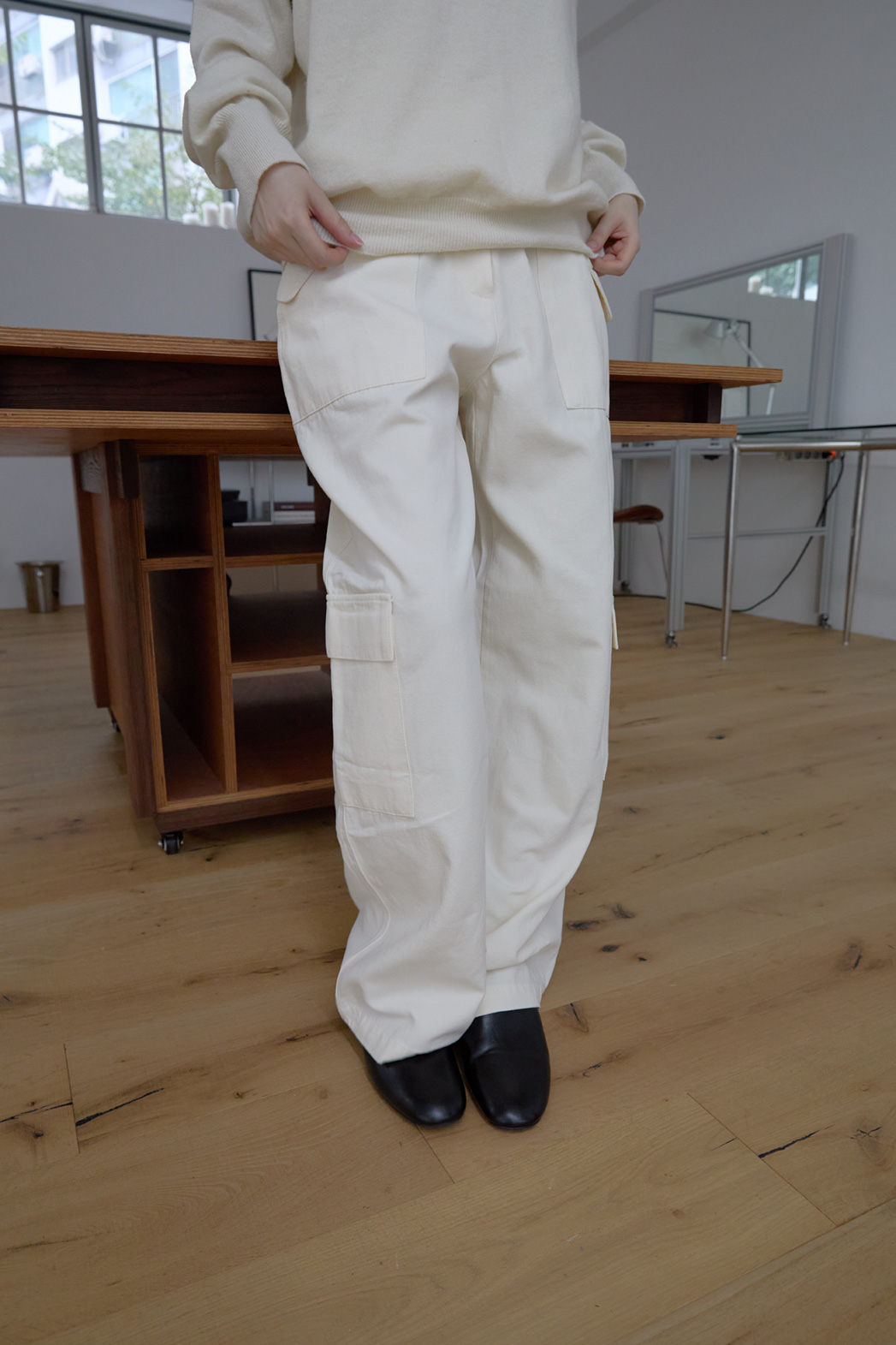 コットンポケットカーゴワイド無地パンツFW | 詳細画像6