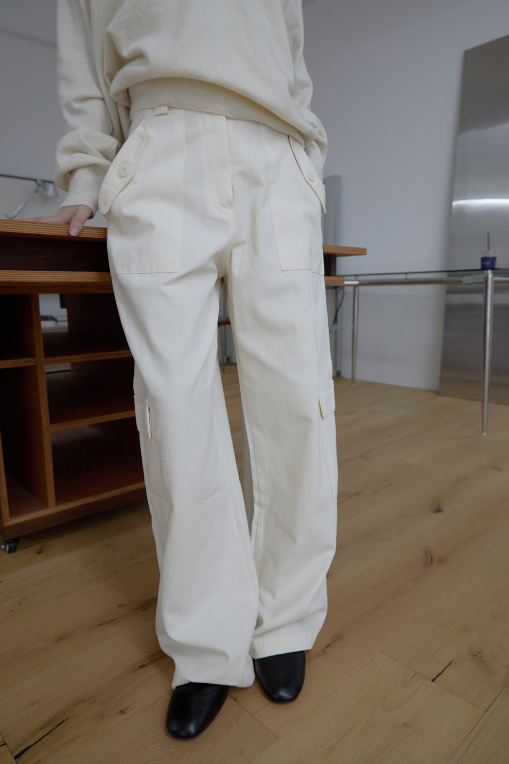 コットンポケットカーゴワイド無地パンツFW | 詳細画像8