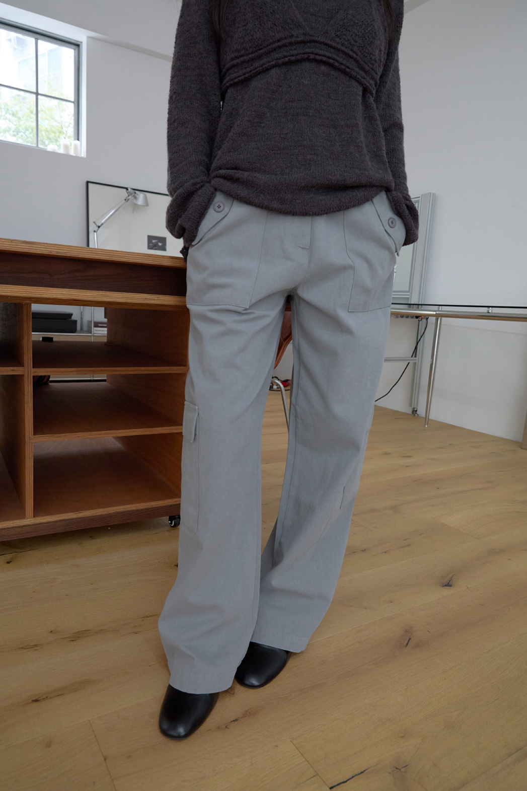 コットンポケットカーゴワイド無地パンツFW | 詳細画像14