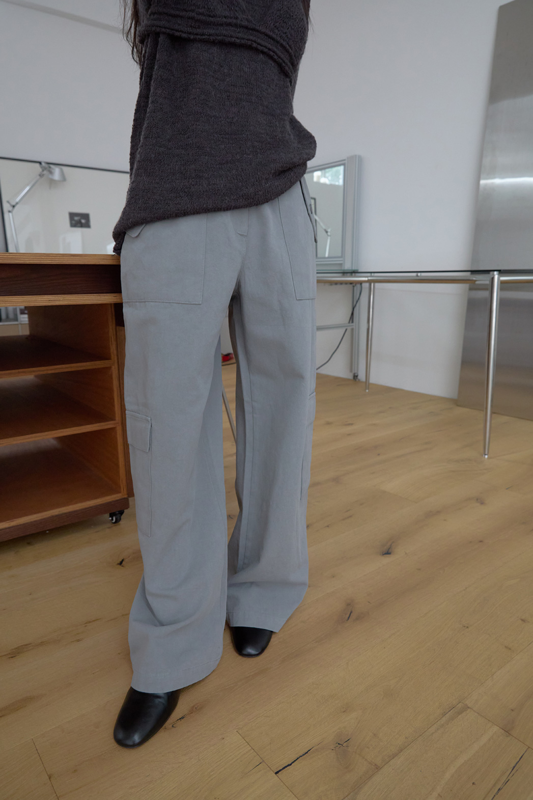 コットンポケットカーゴワイド無地パンツFW | 詳細画像15