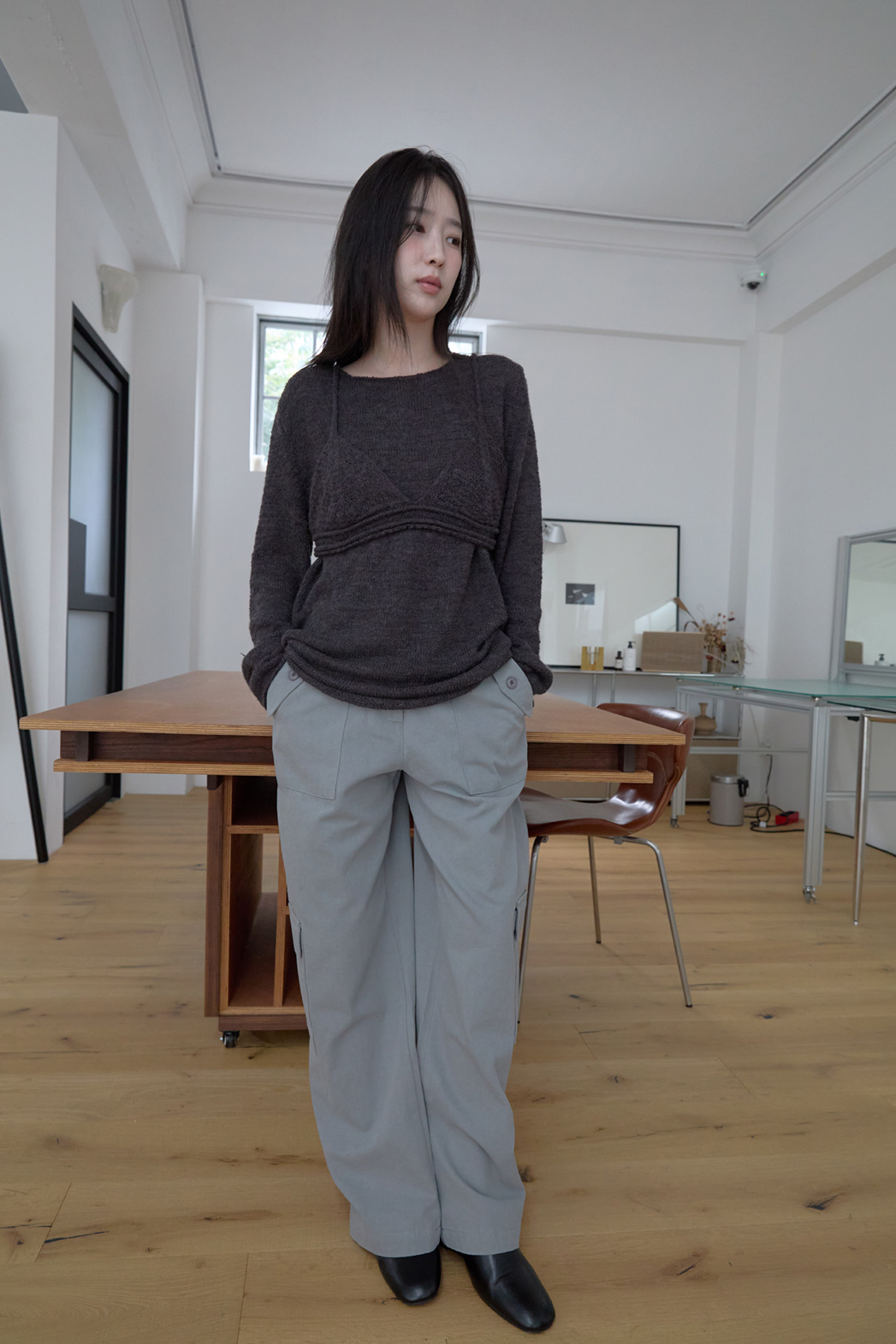 コットンポケットカーゴワイド無地パンツFW | 詳細画像20