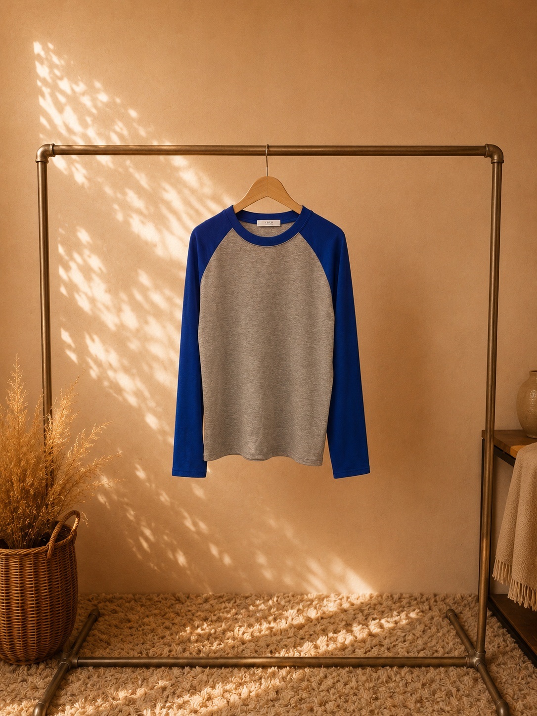 ラグランスリム長袖配色Tシャツ | 詳細画像13