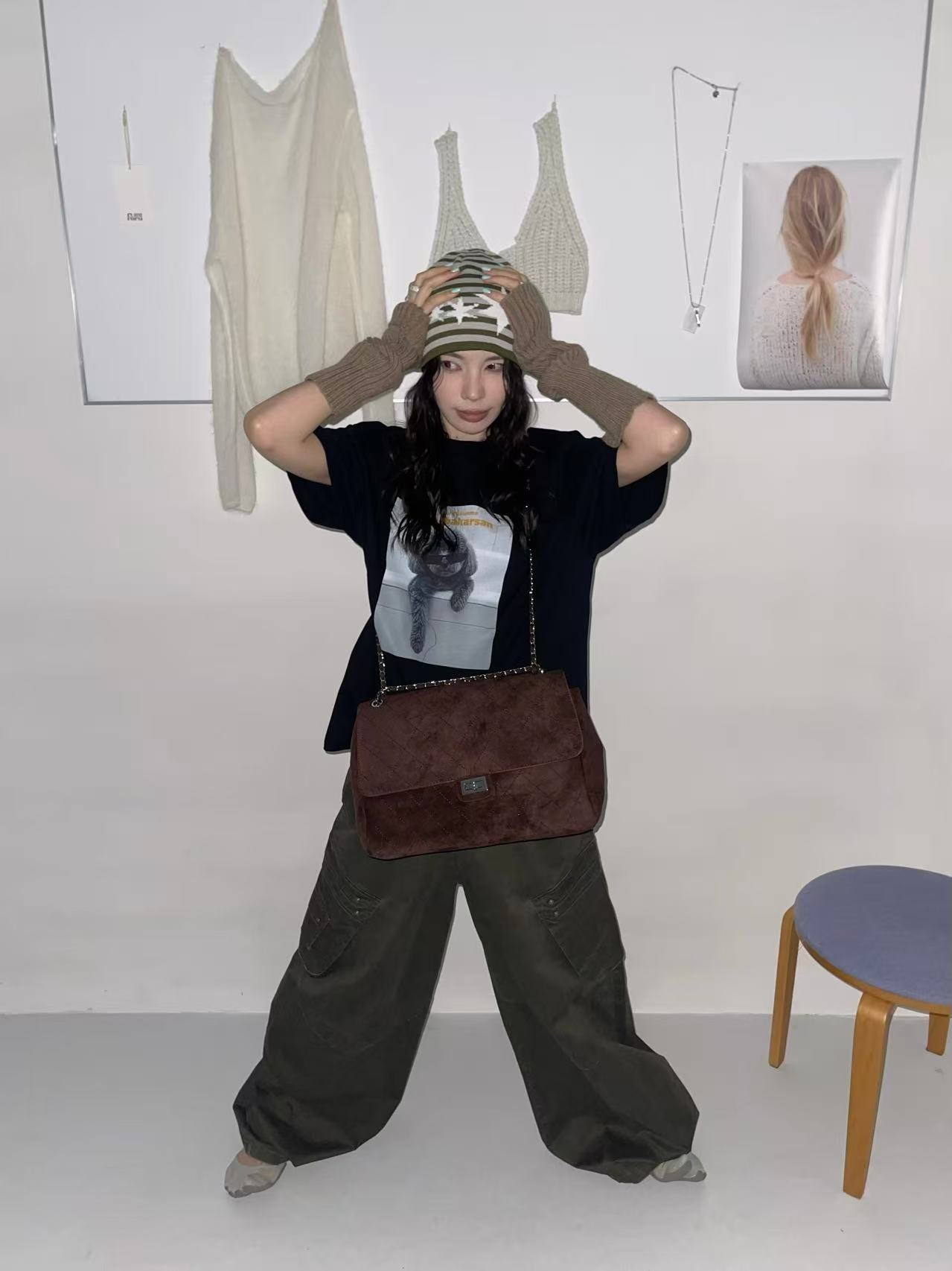 スエード調トートバッグショルダーバッグ | 詳細画像10
