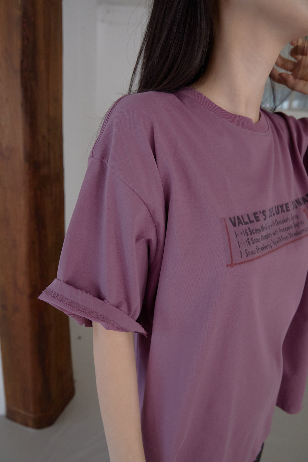 ベーシックオーバーサイズルーズ半袖レタリングTシャツオールシーズン | 詳細画像14