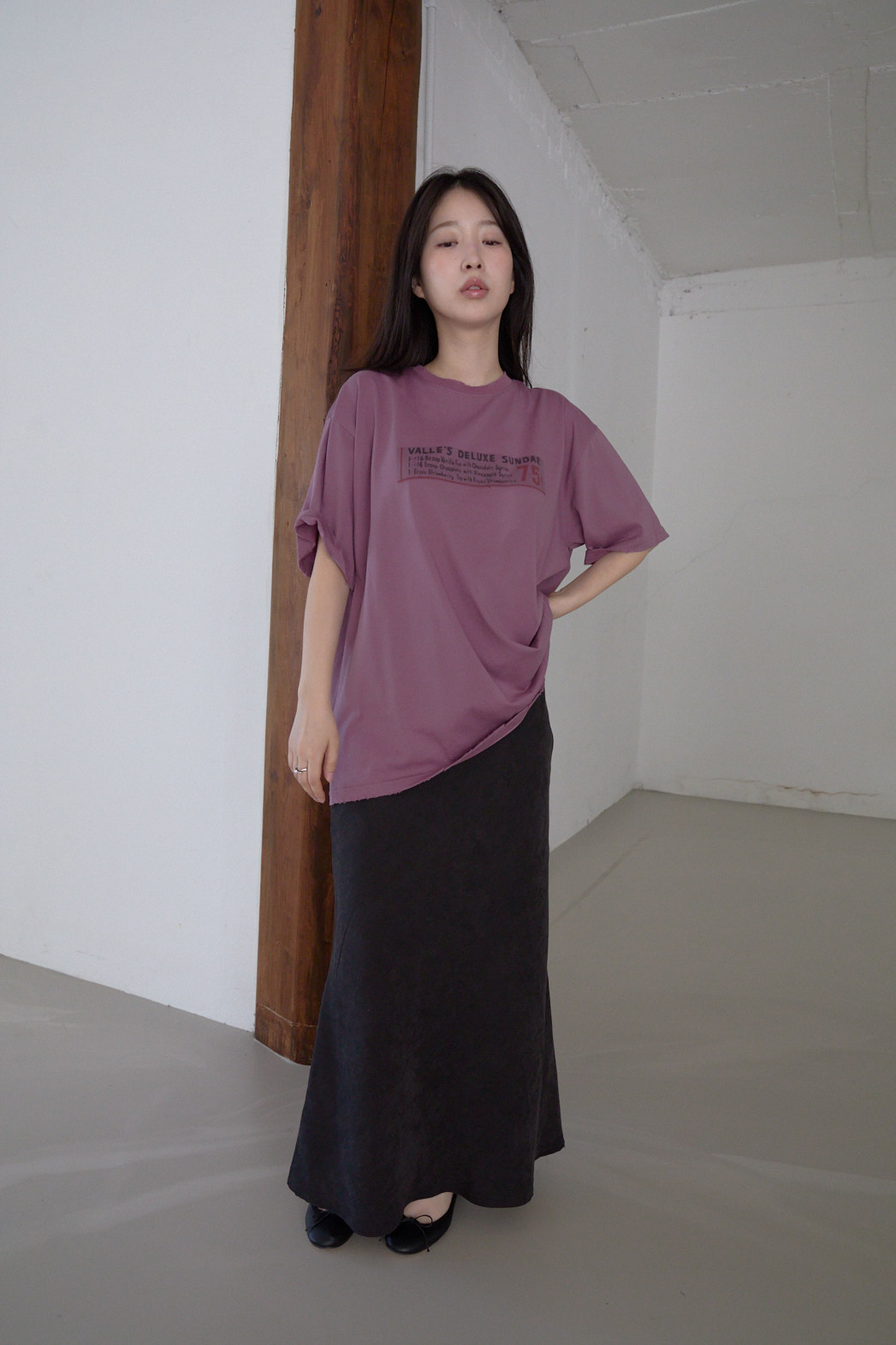 ベーシックオーバーサイズルーズ半袖レタリングTシャツオールシーズン | 詳細画像16