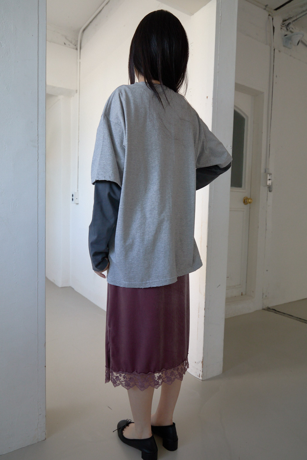 ベーシックオーバーサイズルーズ半袖レタリングTシャツオールシーズン | 詳細画像17
