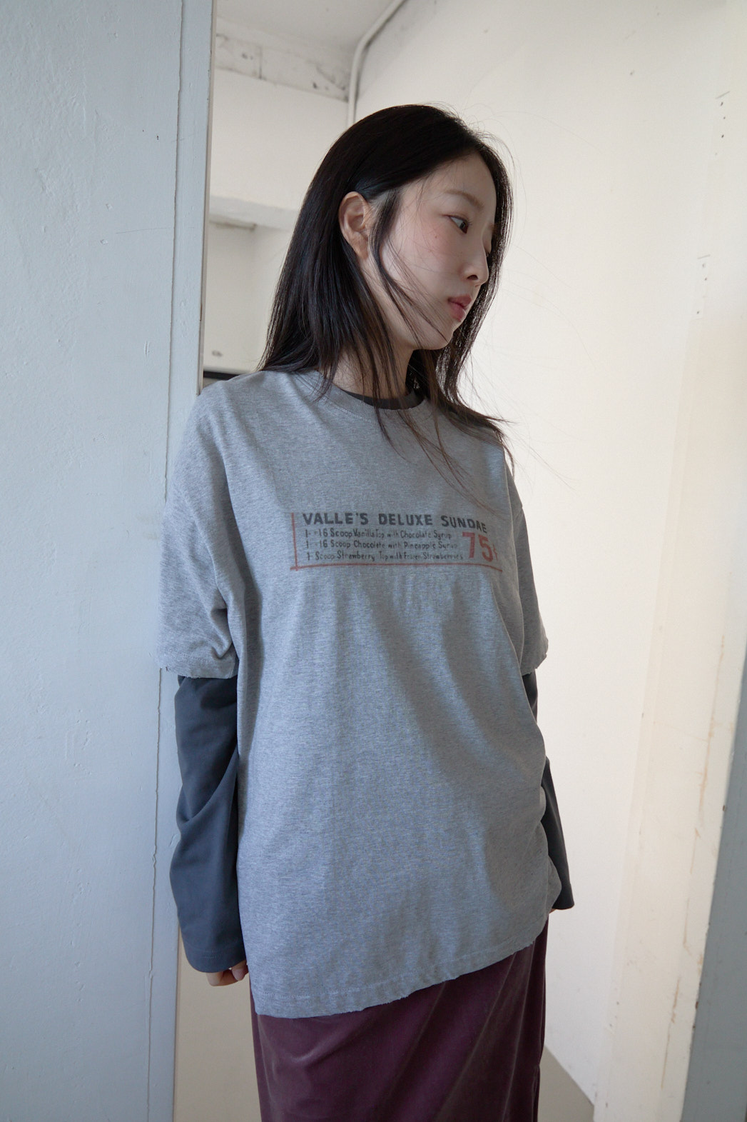 ベーシックオーバーサイズルーズ半袖レタリングTシャツオールシーズン | 詳細画像18
