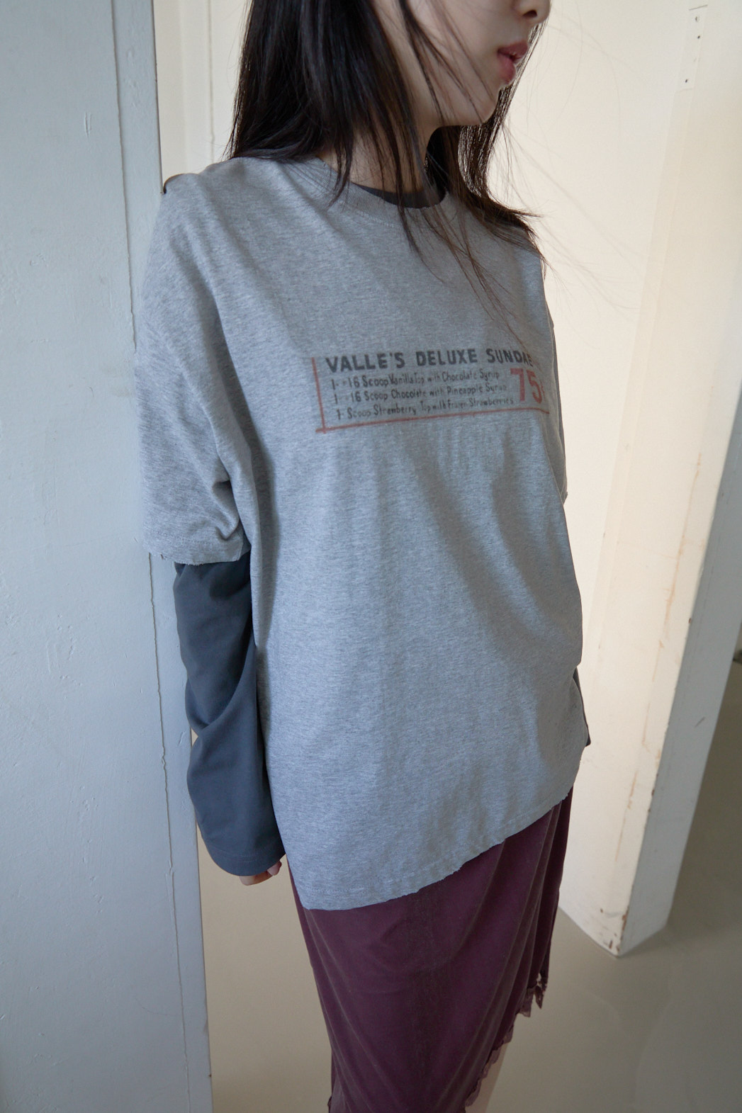 ベーシックオーバーサイズルーズ半袖レタリングTシャツオールシーズン | 詳細画像19