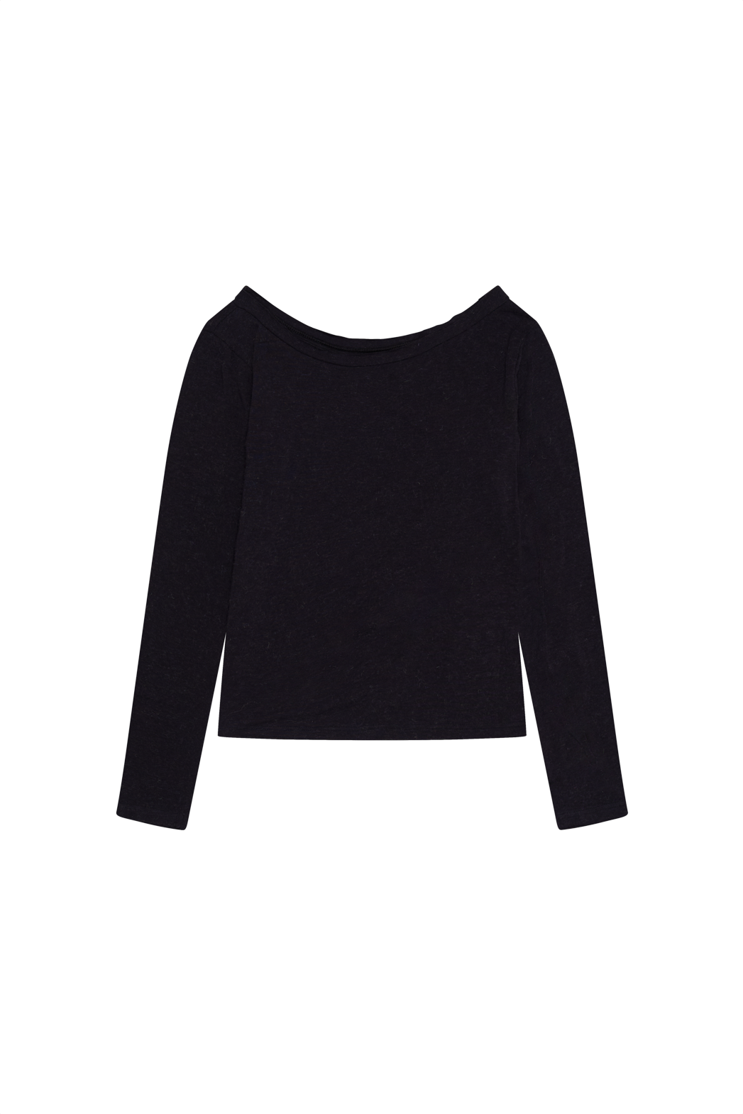 起毛アンゴラ混ボートネック無地TシャツFW | 詳細画像33