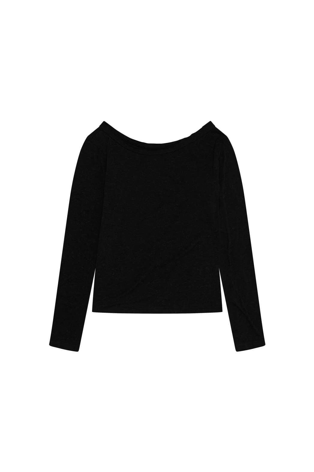 起毛アンゴラ混ボートネック無地TシャツFW | 詳細画像34