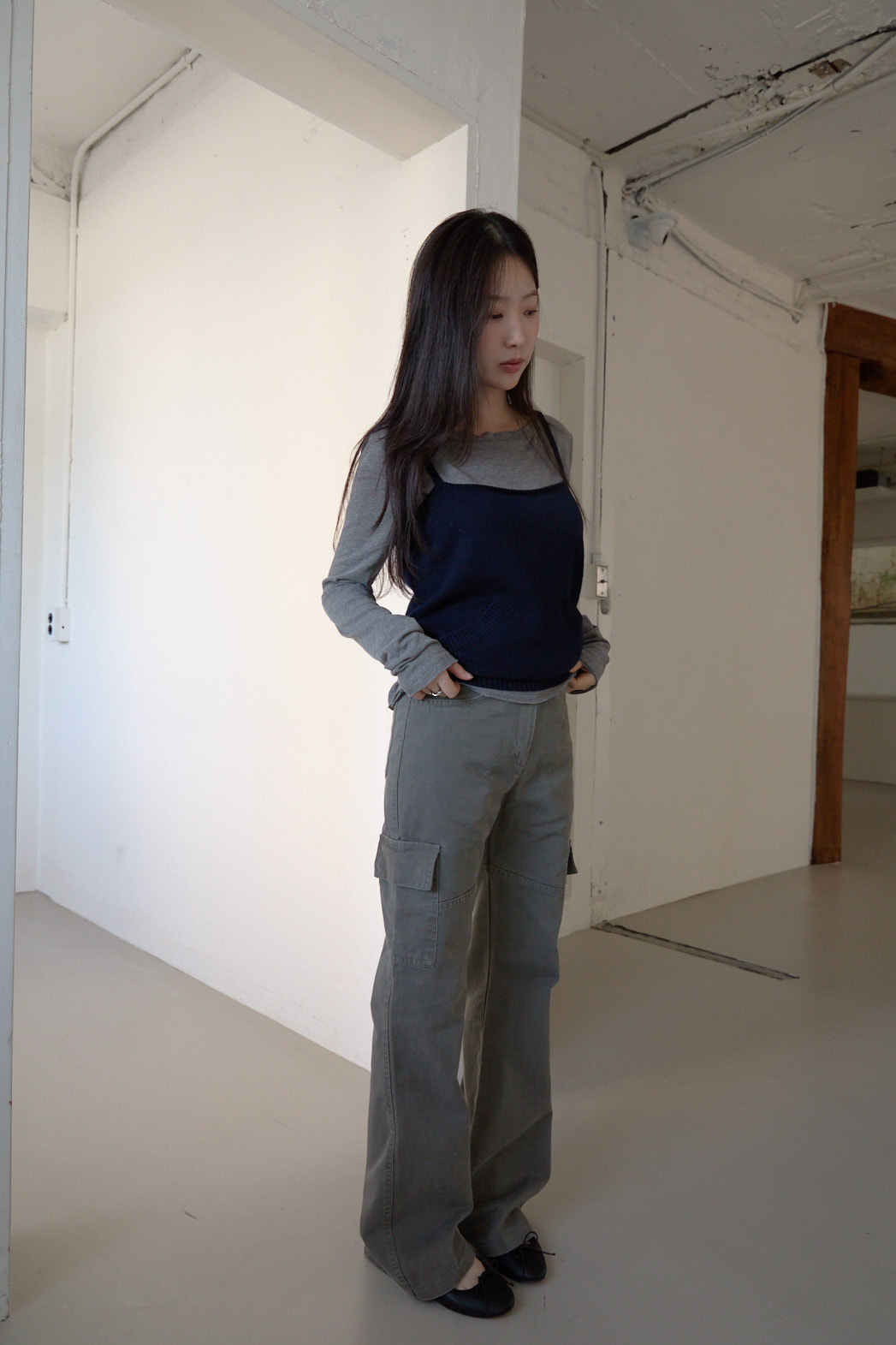 ニットポケット無地ベストビスチェFW | 詳細画像16
