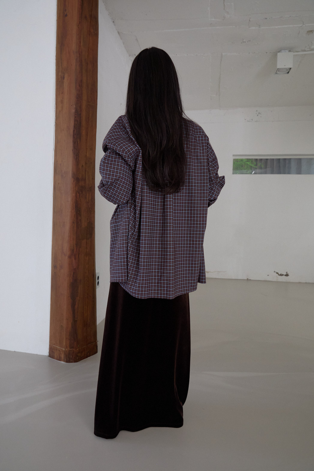 ボタンカラーオーバーサイズルーズチェックシャツFW | 詳細画像6