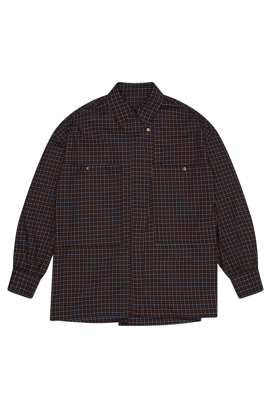 ボタンカラーオーバーサイズルーズチェックシャツFW | 詳細画像17