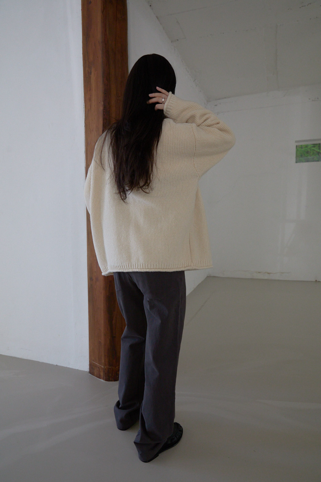コットンベーシックストレート無地パンツFW | 詳細画像14