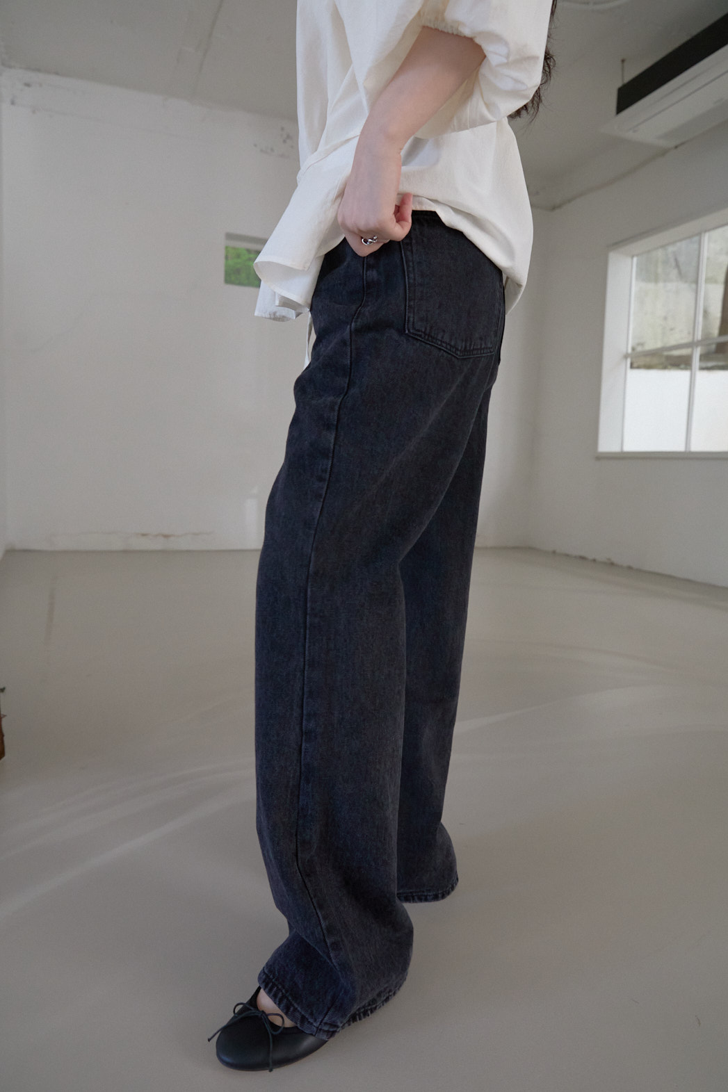 コットンブーツカットセミブーツカット無地デニムパンツFW | 詳細画像8