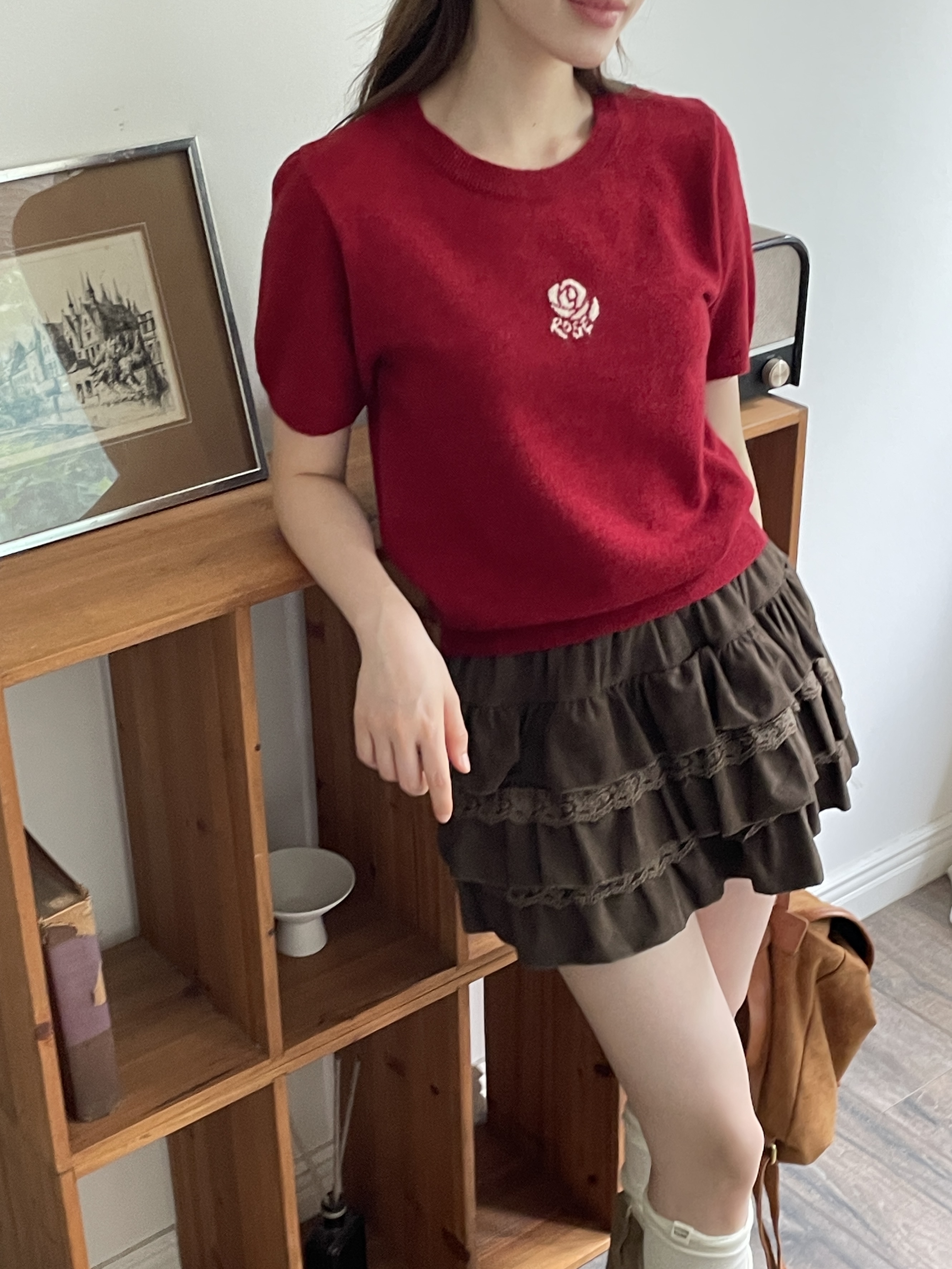 キュートローズニットTシャツ | 詳細画像3