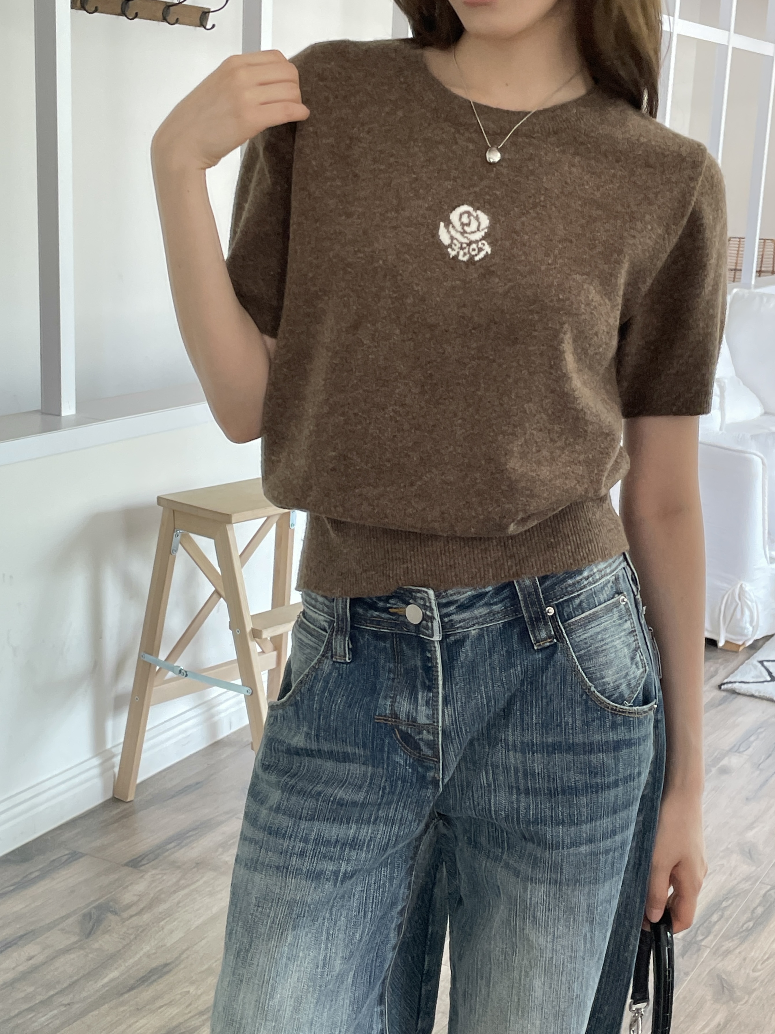 キュートローズニットTシャツ | 詳細画像9