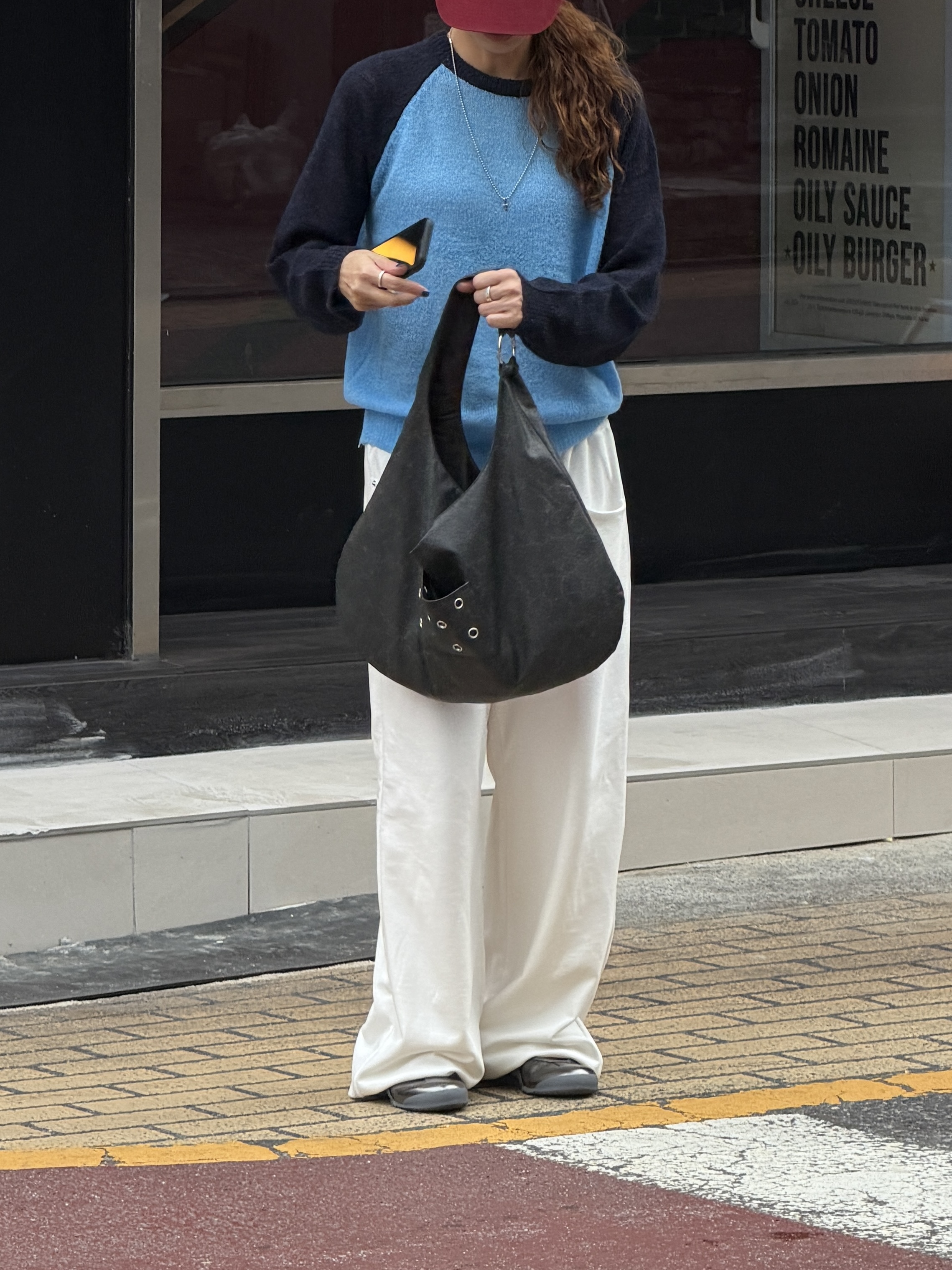 ビタミンカラー配色のクルーネックニット | 詳細画像6