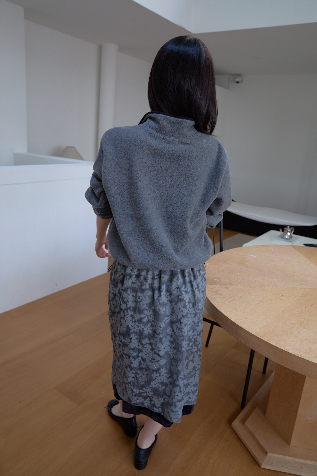 両起毛ハーフジップクロップドドローコード無地ツーピース(トップス、ボトムス)FW | 詳細画像7