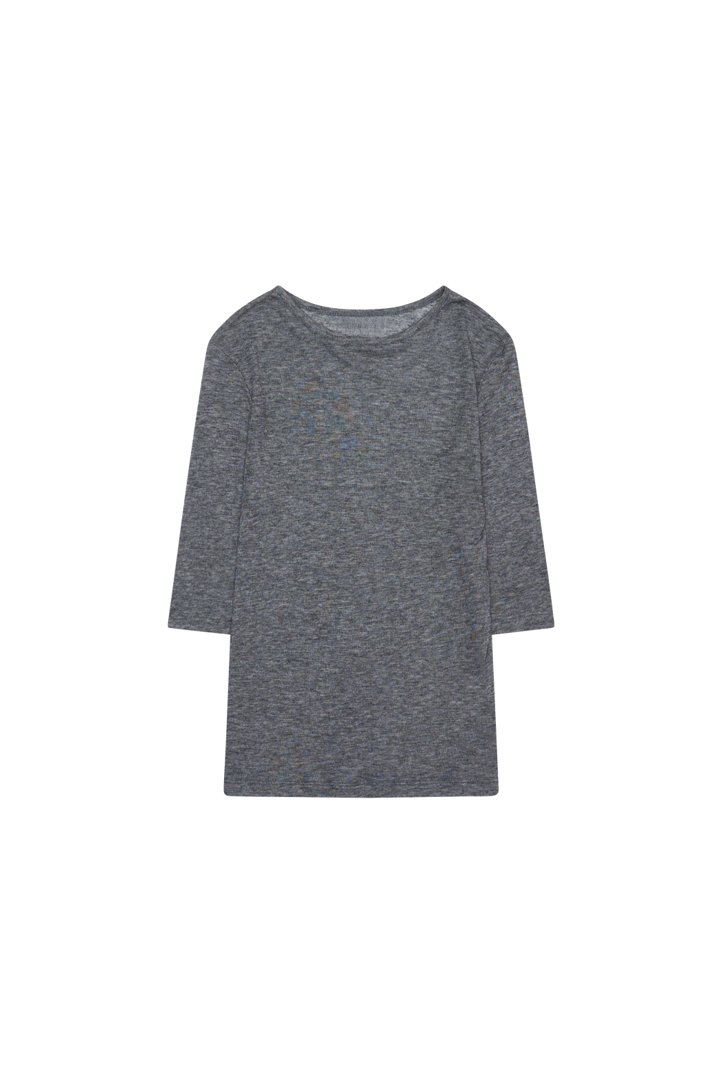 ウール混ラウンドネッククロップドスリム無地TシャツFW | 詳細画像35