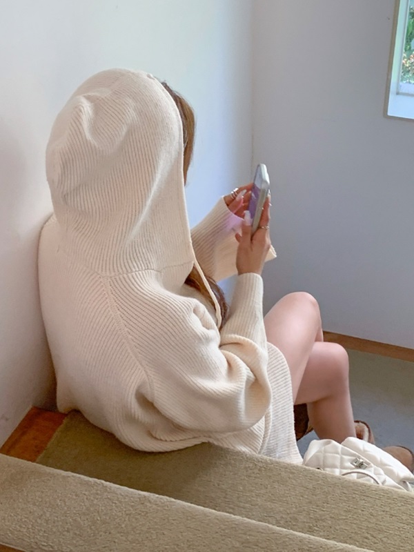 ホルターネックフードニットノースリーブショートパンツ3 SET | 詳細画像12