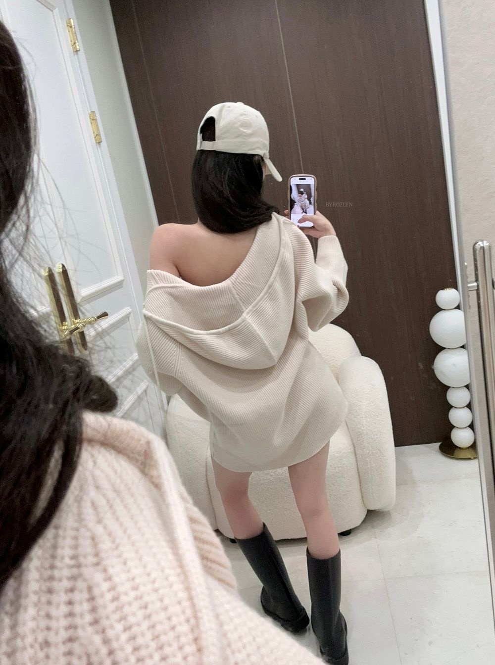 ホルターネックフードニットノースリーブショートパンツ3 SET | 詳細画像17