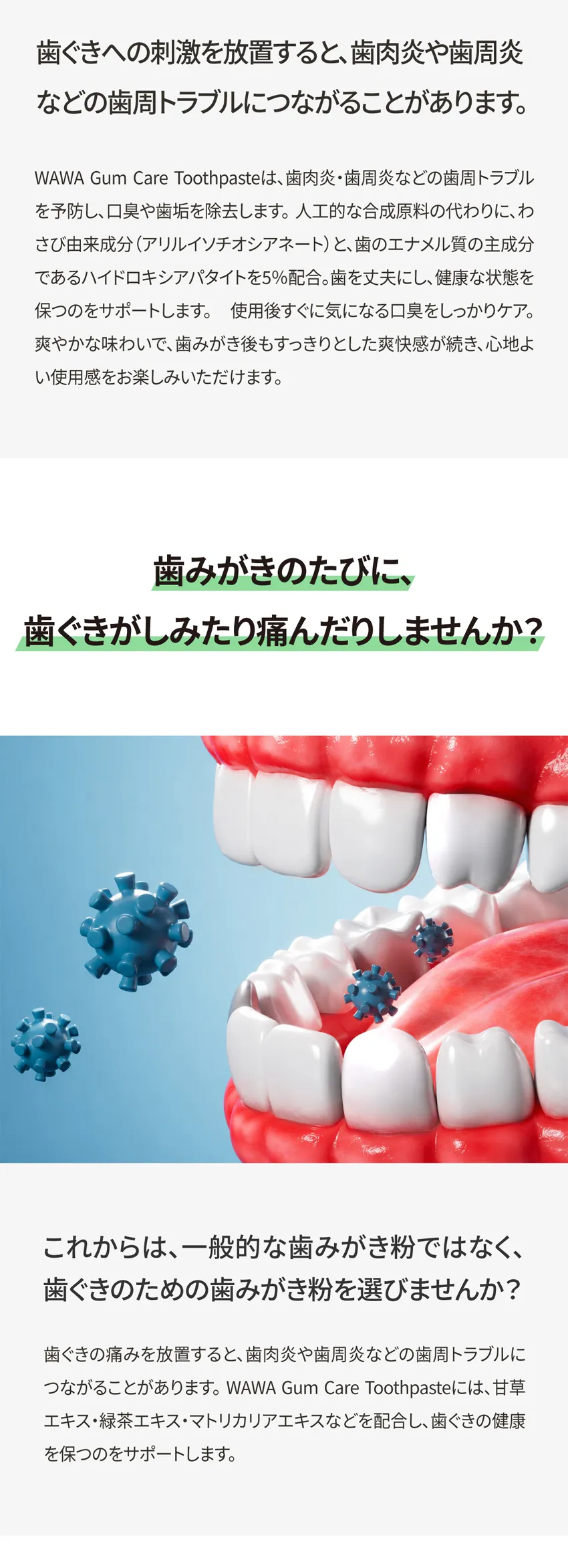 [ロロベル] ワワ 歯周病ケア歯磨き粉 5個入り | 詳細画像4