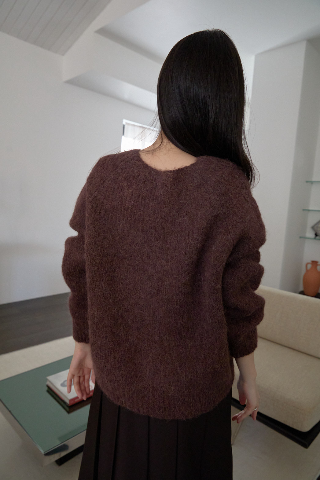 アルパカ混紡ルーズ無地ニットFW | 詳細画像19