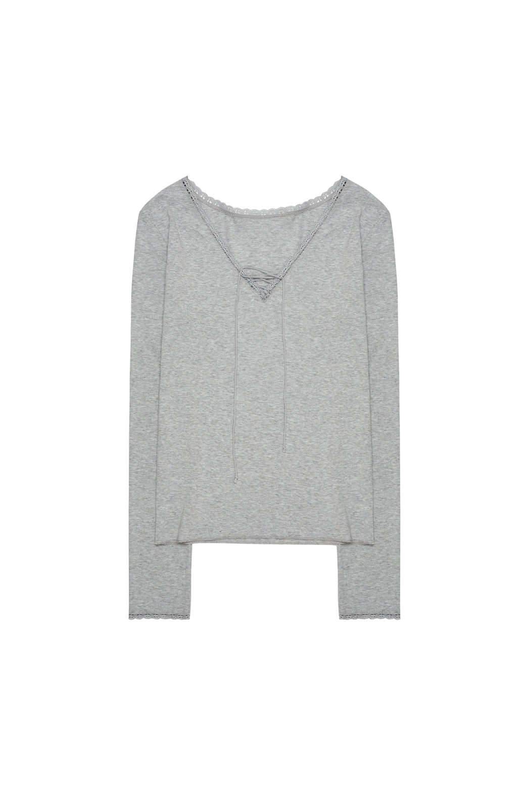 ドローストリングレースアップレースTシャツオールシーズン | 詳細画像23