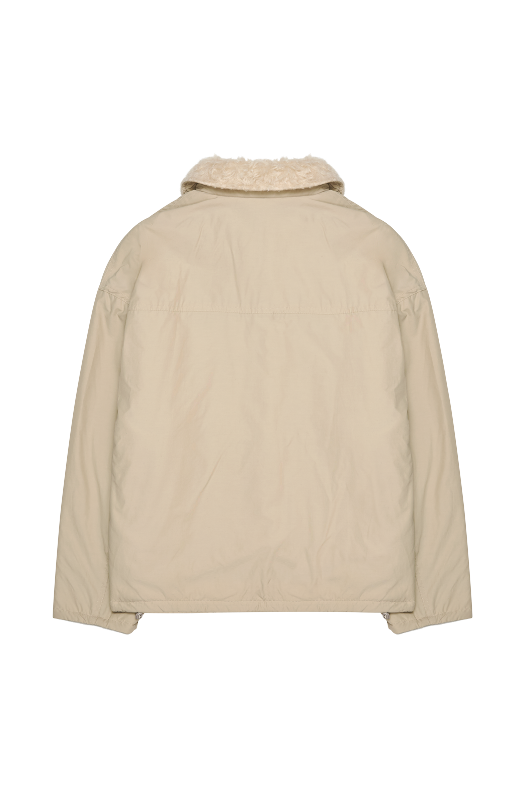 ナイロンジップアップハイネック無地ジャンパー2WAYリバーシブルFW | 詳細画像18