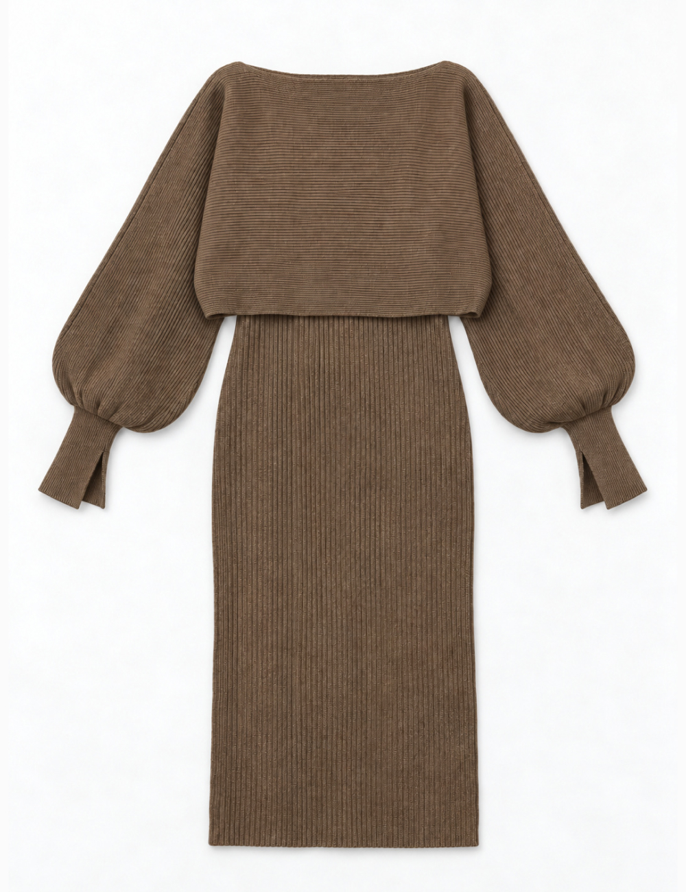 ニットドルマン長袖ワンピース2pc セットFW | DHOLIC | 詳細画像11
