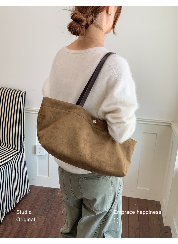 スエードタッチ横長トートバッグ | 詳細画像13