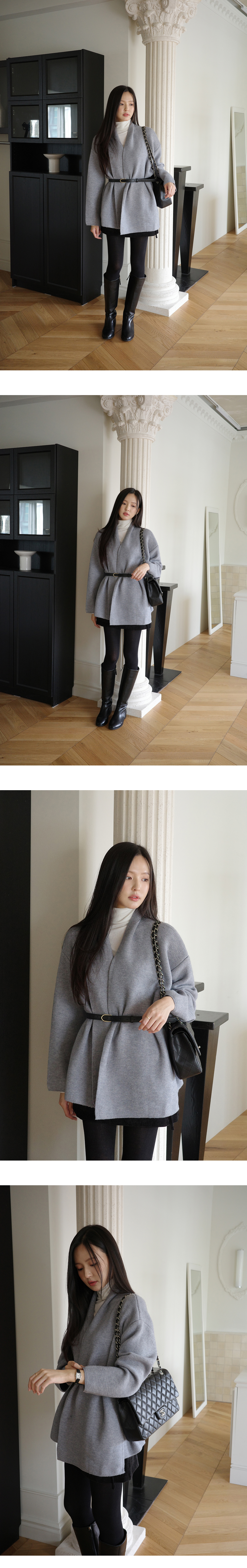 ルーズショールカラーニットジャケット | DHOLIC | 詳細画像9