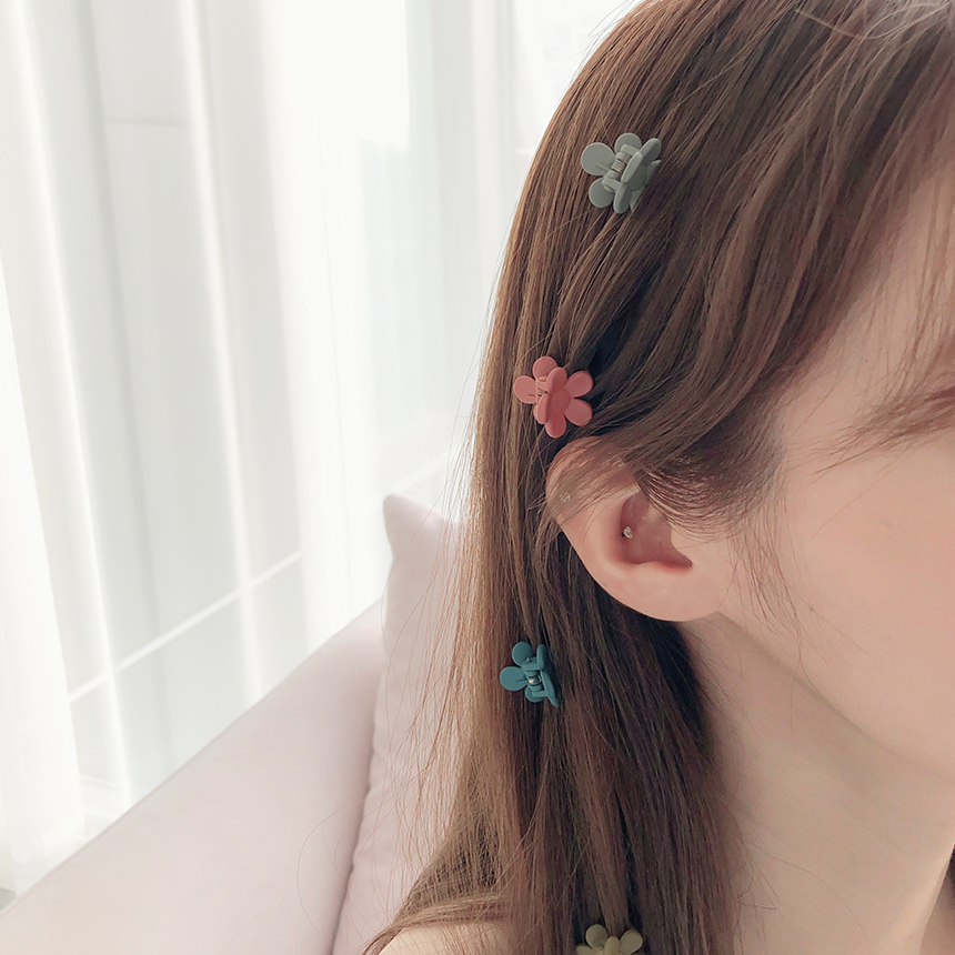 2TYPEミニフラワーヘアクリップ5SET | レディースファッション通販