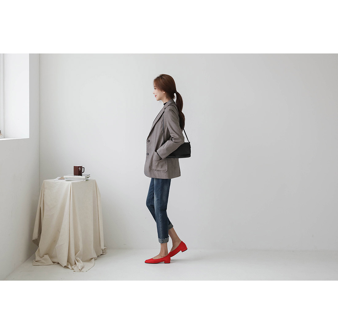 ハウンドトゥースチェックジャケット | レディースファッション通販