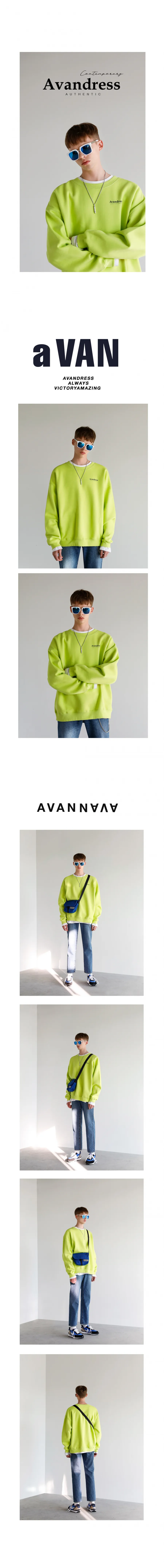 어반(AVAN) UNISEX SIGNATURE OVERFIT MTM NEONGREEN