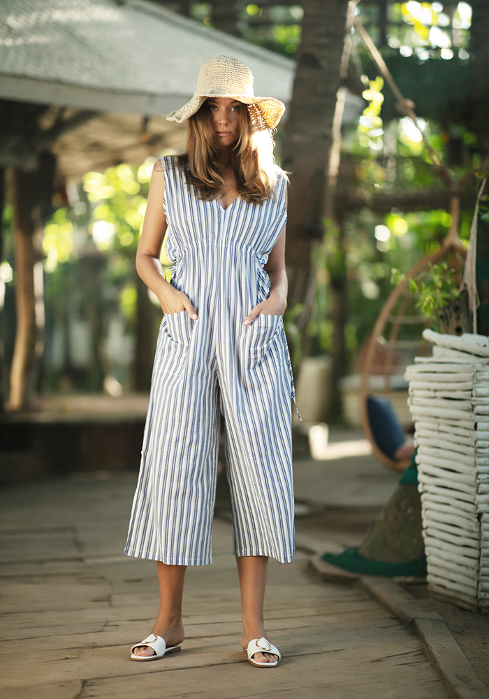 SU⭐︎　ストライプ　オールインワン ストライプオールインワン（つなぎ/オールインワン）｜Olu