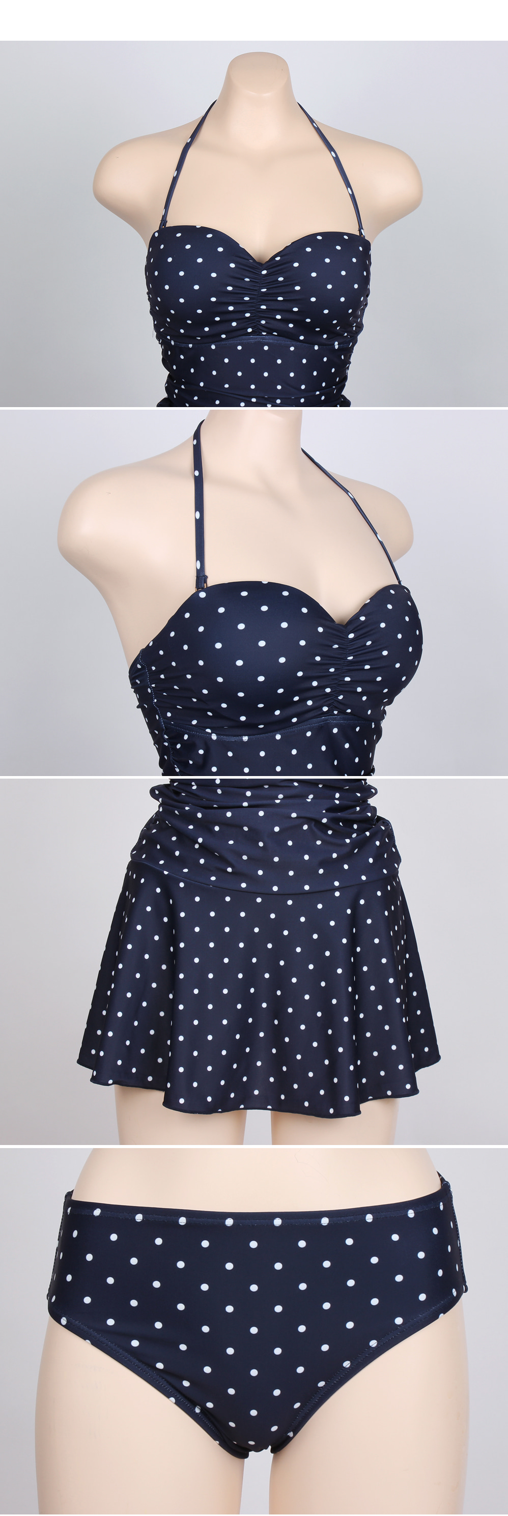 【新品未使用】DEICYドットワンピスイムウェア lemode1_10140-6-7