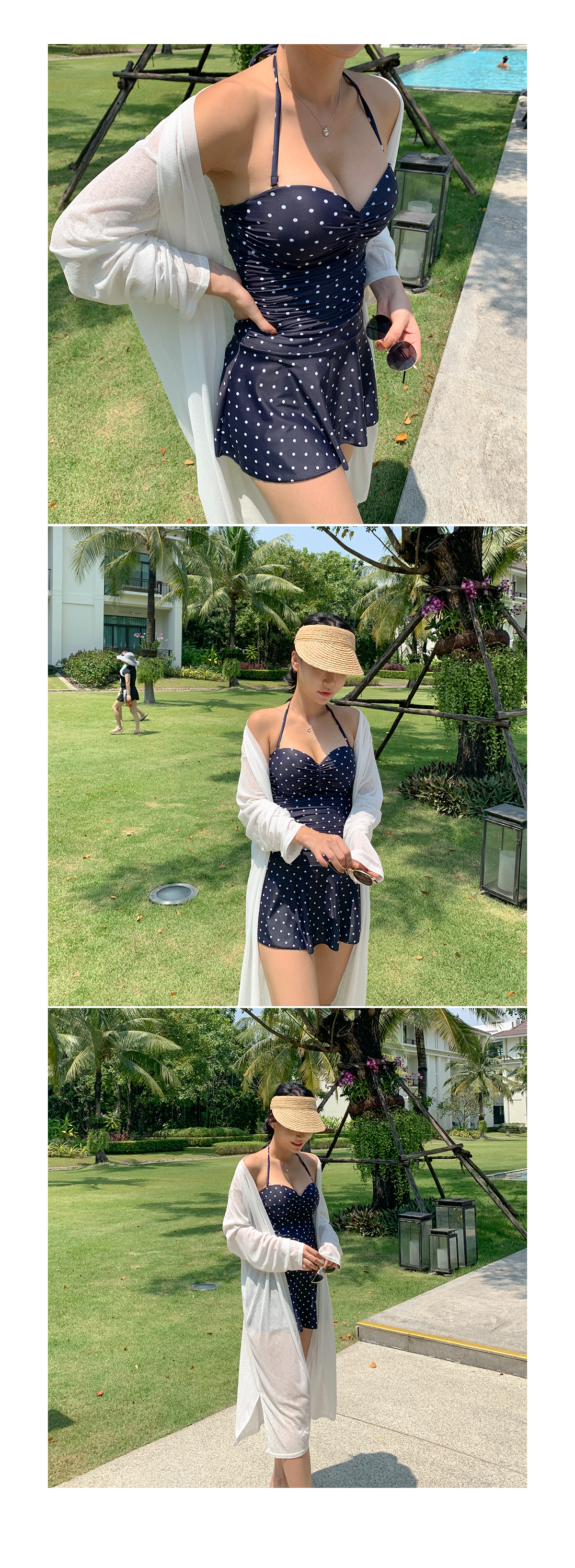 ドットワンピース水着 | レディースファッション通販 - DHOLIC