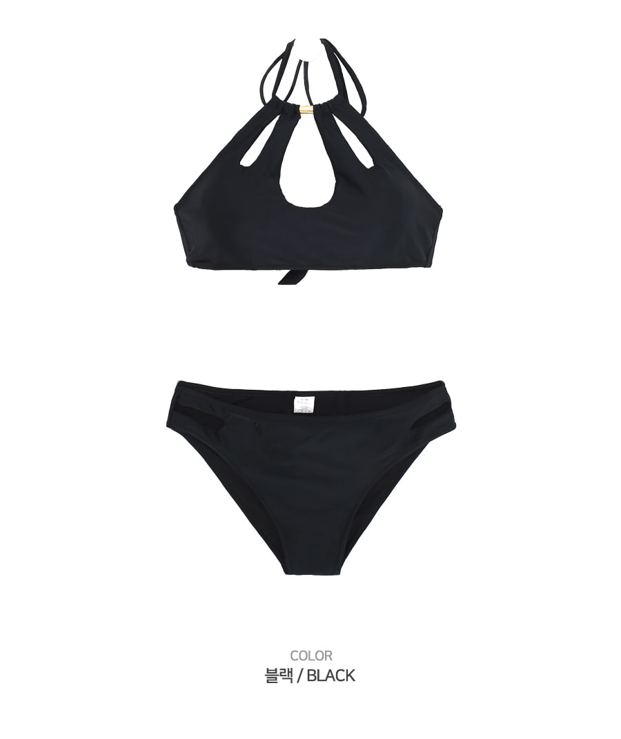 カットアウトホルターネックビキニ | レディースファッション