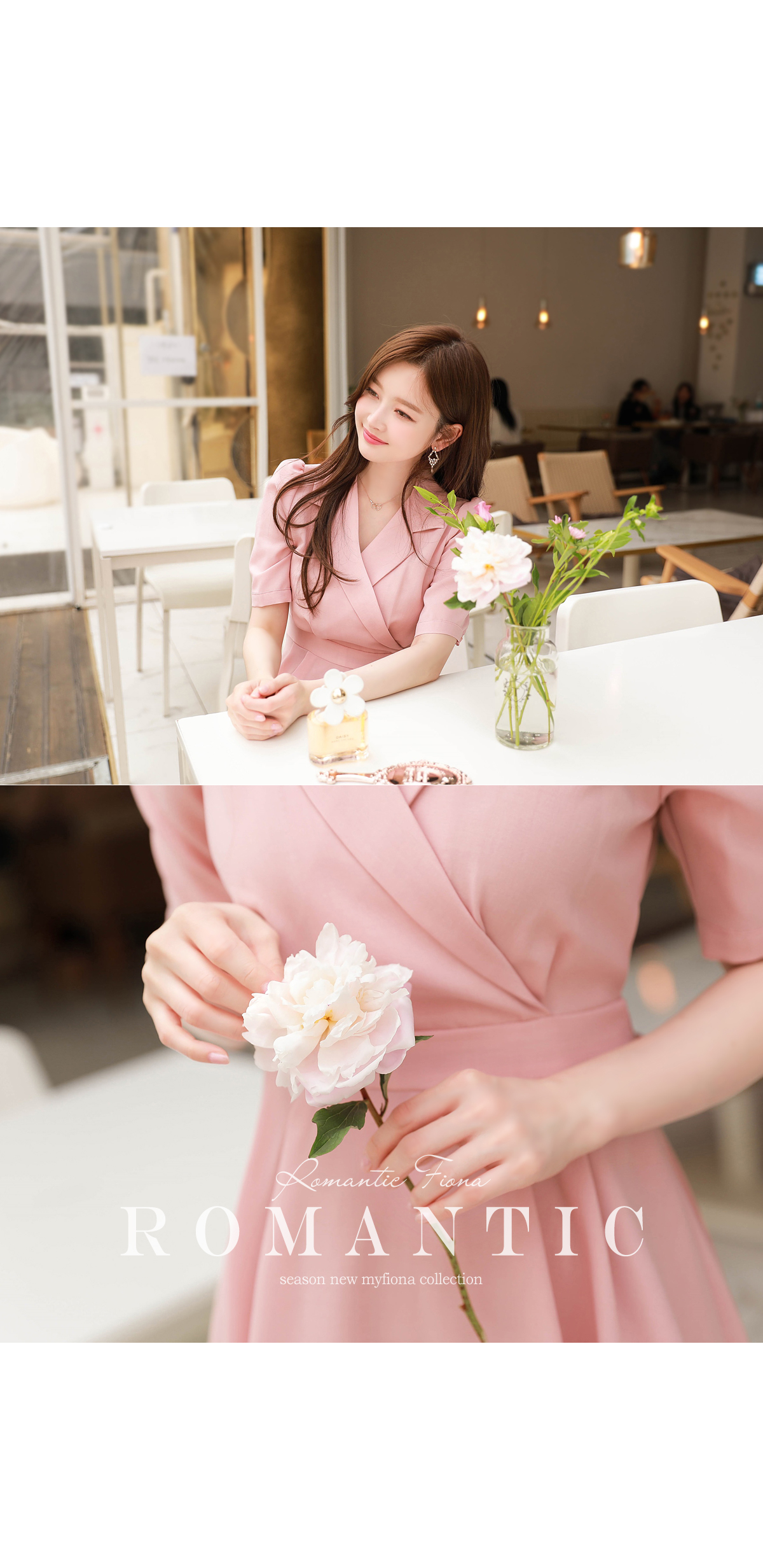 新品タグ付き　ミニワンピース　FL ピンクベージュ XS-Lサイズあり【SETTAN/セッタン】フラワーレース/ パステル