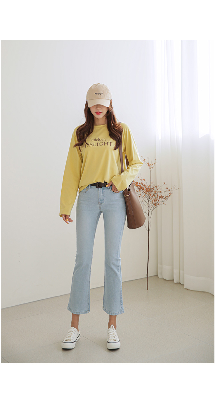 ブーツカットライトブルーデニムパンツ | レディースファッション通販