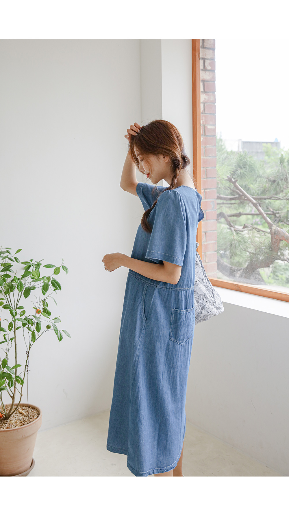 y project デニムワンピース　fw15-16 ステッチデニムワンピース | レディースファッション通販 - DHOLIC