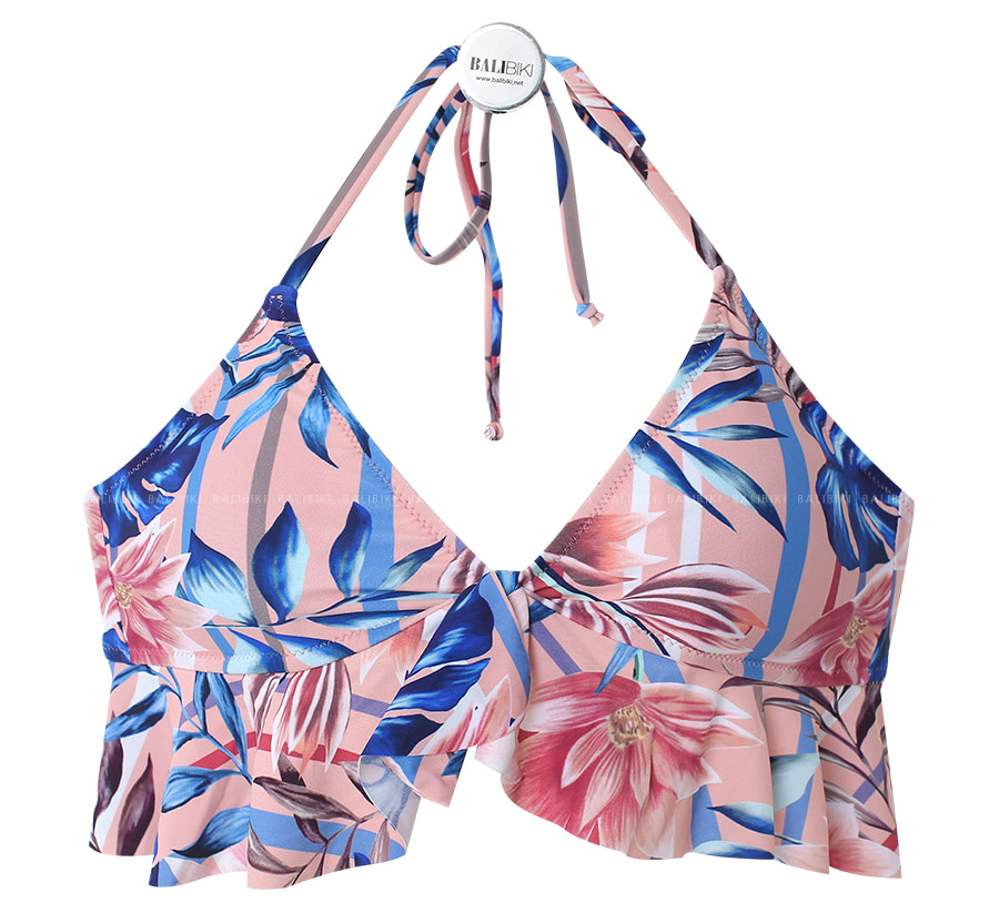 【NORMA KAMALI】bill フリル ホールターネック ビキニ トップ Norma Kamali Bill One-Piece Swimsuit | Saks Fifth Avenue