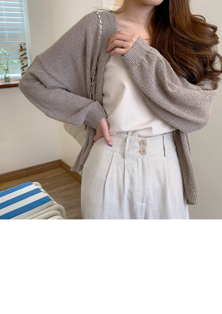 리리앤코 토리야 브이넥 니트 가디건