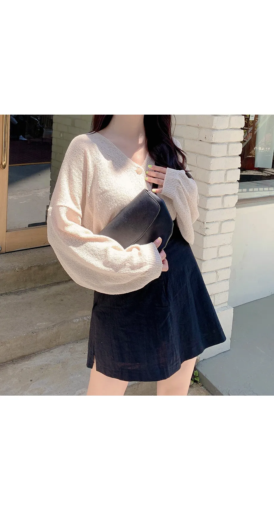 리리앤코 토리야 브이넥 니트 가디건