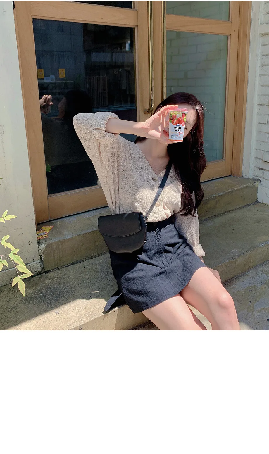 리리앤코 토리야 브이넥 니트 가디건