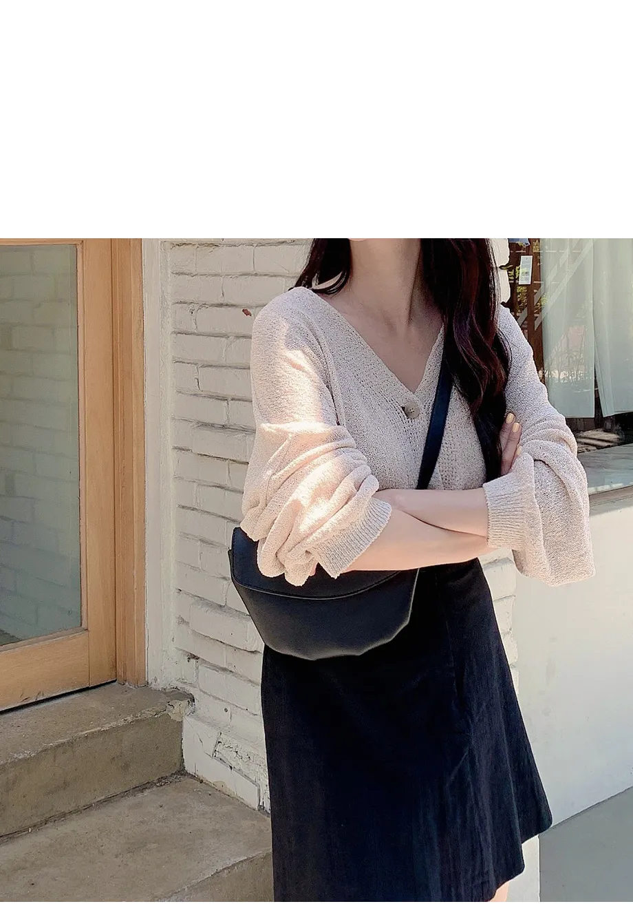 리리앤코 토리야 브이넥 니트 가디건